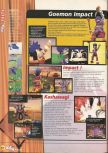 Scan of the review of Mystical Ninja Starring Goemon published in the magazine X64 06, page 5