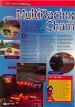 Scan of the review of Multi Racing Championship published in the magazine Consoles + 069, page 1