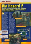 Scan of the preview of Resident Evil 2 published in the magazine Consoles + 069, page 1