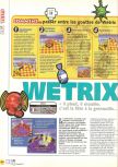 Scan of the review of Wetrix published in the magazine X64 07, page 1
