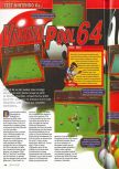 Scan of the review of Virtual Pool 64 published in the magazine Consoles + 085, page 1
