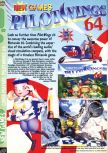 Scan of the preview of Pilotwings 64 published in the magazine Computer and Video Games 177, page 1