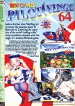 Scan of the preview of Pilotwings 64 published in the magazine Computer and Video Games 177, page 2