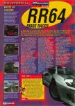 Scan of the review of Ridge Racer 64 published in the magazine Consoles + 097, page 1
