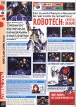 Scan of the preview of Robotech: Crystal Dreams published in the magazine Computer and Video Games 184, page 12