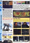 Scan of the review of Star Wars: Shadows Of The Empire published in the magazine Computer and Video Games 184, page 1