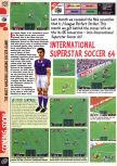 Scan of the preview of International Superstar Soccer 64 published in the magazine Computer and Video Games 185, page 3