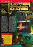 Scan of the review of Castlevania: Legacy of Darkness published in the magazine Consoles + 098, page 1
