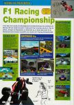 Scan of the preview of F1 Racing Championship published in the magazine Consoles + 098, page 4