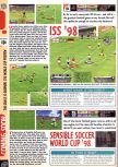 Scan of the preview of International Superstar Soccer 98 published in the magazine Computer and Video Games 198, page 2