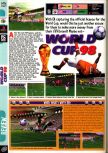 Scan of the review of World Cup 98 published in the magazine Computer and Video Games 199, page 1