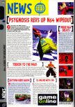 Scan of the preview of WipeOut 64 published in the magazine Computer and Video Games 199, page 6