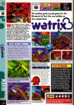 Scan of the review of Wetrix published in the magazine Computer and Video Games 199, page 1