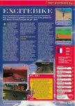 Scan of the review of Excitebike 64 published in the magazine Consoles + 099, page 1