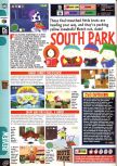 Scan of the review of South Park published in the magazine Computer and Video Games 208, page 1