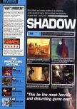 Scan of the review of Shadow Man published in the magazine Computer and Video Games 215, page 1