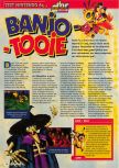 Scan of the review of Banjo-Tooie published in the magazine Consoles + 111, page 1
