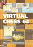 Scan of the review of Virtual Chess 64 published in the magazine X64 09, page 1