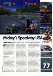 Scan of the review of Mickey's Speedway USA published in the magazine Hyper 91, page 1