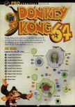 Scan of the walkthrough of Donkey Kong 64 published in the magazine GamePro 138, page 1