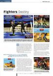 Scan of the review of Fighters Destiny published in the magazine Edge 56, page 1