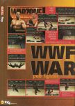 Scan of the review of WWF War Zone published in the magazine X64 10, page 1