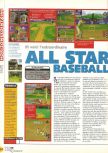 Scan of the review of All-Star Baseball 99 published in the magazine X64 10, page 1
