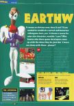 Scan of the preview of Earthworm Jim 3D published in the magazine Total 64 19, page 1