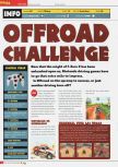 Scan of the review of Off Road Challenge published in the magazine Total 64 19, page 1
