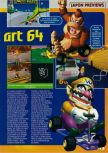 Scan of the preview of Mario Kart 64 published in the magazine Consoles + 062, page 3