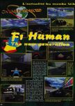 Scan of the review of F1 Pole Position 64 published in the magazine Consoles News 11, page 1