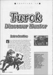 Scan of the walkthrough of Turok: Dinosaur Hunter published in the magazine La bible des secrets Nintendo 64 1, page 1