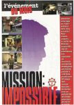 Scan of the preview of Mission: Impossible published in the magazine Joypad 065, page 1