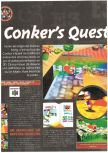 Scan of the preview of Conker's Bad Fur Day published in the magazine Joypad 066, page 1