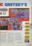 Scan of the review of Wayne Gretzky's 3D Hockey '98 published in the magazine X64 04, page 2