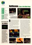Scan of the preview of Battlezone: Rise of the Black Dogs published in the magazine Electronic Gaming Monthly 126, page 1