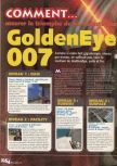 Scan of the walkthrough of Goldeneye 007 published in the magazine X64 HS01, page 1
