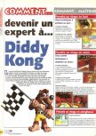 Scan of the walkthrough of Diddy Kong Racing published in the magazine X64 HS01, page 1