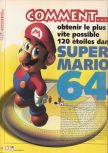 Scan of the walkthrough of Super Mario 64 published in the magazine X64 HS01, page 1