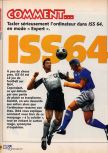 Scan of the walkthrough of International Superstar Soccer 64 published in the magazine X64 HS02, page 7