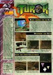 Scan of the walkthrough of Turok: Dinosaur Hunter published in the magazine EGM² 33, page 1
