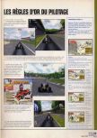 Scan of the walkthrough of Monaco Grand Prix Racing Simulation 2 published in the magazine X64 HS07, page 4