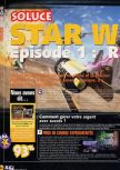 Scan of the walkthrough of Star Wars: Episode I: Racer published in the magazine X64 HS07, page 1