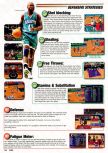 Scan of the walkthrough of NBA Pro 98 published in the magazine EGM² 46, page 3