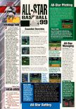 Scan of the walkthrough of All-Star Baseball 99 published in the magazine EGM² 49, page 1
