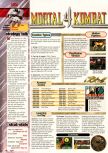 Scan of the walkthrough of Mortal Kombat 4 published in the magazine EGM² 49, page 1