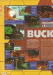 Scan of the review of Buck Bumble published in the magazine X64 11, page 1