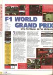 Scan of the review of F-1 World Grand Prix published in the magazine X64 11, page 1