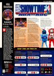 Scan of the walkthrough of NBA Showtime: NBA on NBC published in the magazine Expert Gamer 62, page 1