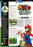 Scan of the walkthrough of Mario Golf published in the magazine Expert Gamer 62, page 1